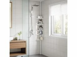 Songmics Duschmittelhalter mit Ablagen Weiss, Stahlrohr 13 Songmics Duschmittelhalter mit Ablagen Weiss, Stahlrohr -Angebote Bad & Sanitär Store 218011075 xxl 1