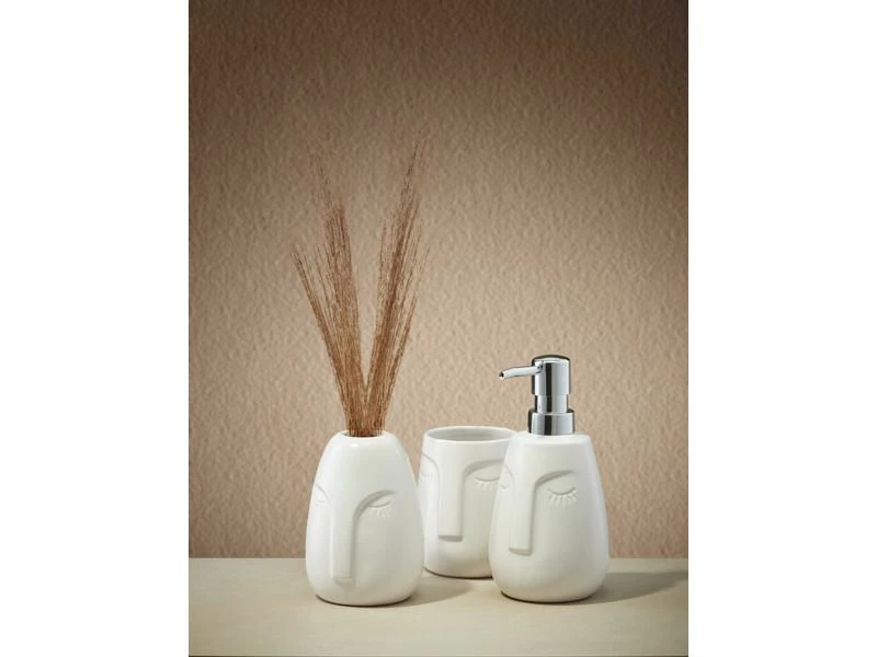 Kleine Wolke Zahnputzbecher Face Weiss 2 Kleine Wolke Zahnputzbecher Face Weiss – Bild 2