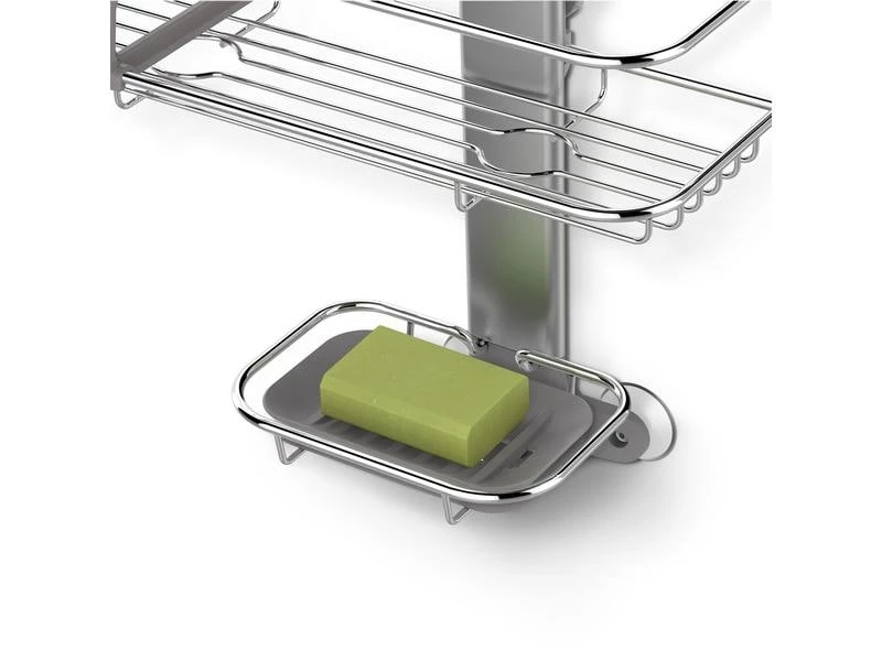 Simplehuman Duschmittelhalter Caddy Silber 4 Simplehuman Duschmittelhalter Caddy Silber – Bild 4