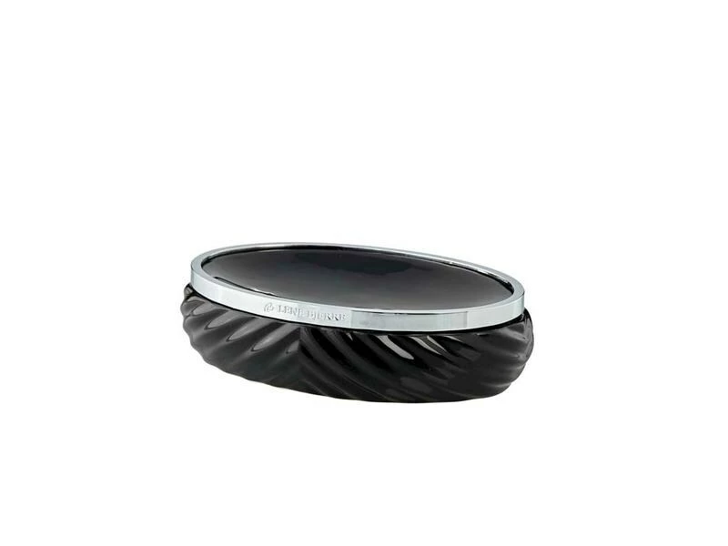 Lene Bjerre Seifenschale Milda Schwarz/Silber 1 Lene Bjerre Seifenschale Milda Schwarz/Silber