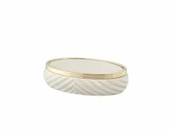 Lene Bjerre Seifenschale Milda Gold/Weiss