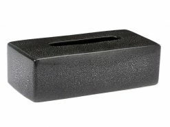 Aquanova Kosmetiktuchbox Ugo Schwarz, Steingut