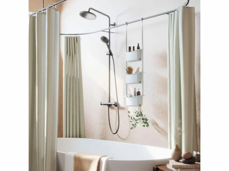 Umbra Duschmittelhalter Flex 100 cm, Weiss 6 Umbra Duschmittelhalter Flex 100 cm, Weiss – Bild 6