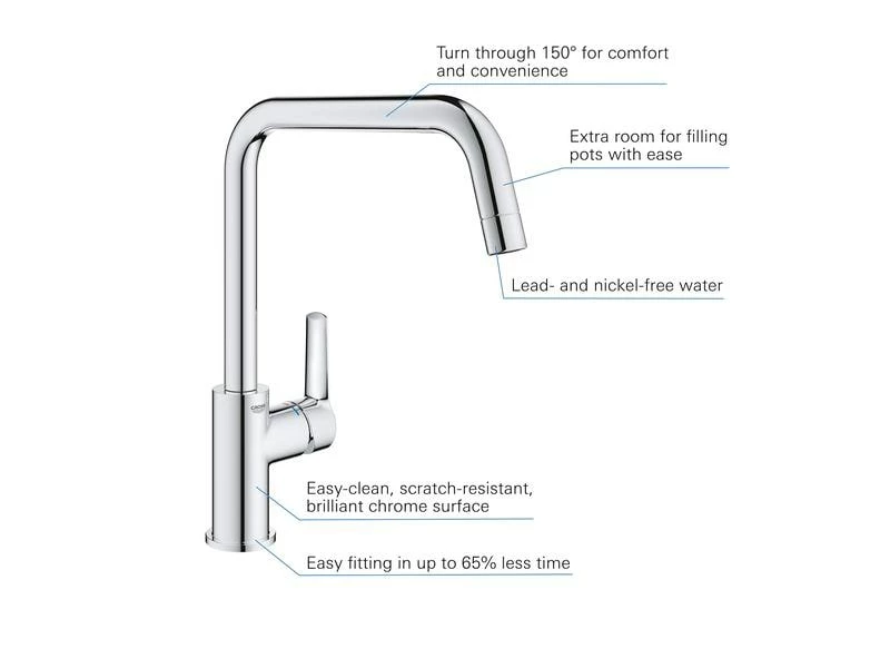 GROHE Küchenarmatur QuickFix Start Hoher Auslauf 6 GROHE Küchenarmatur QuickFix Start Hoher Auslauf – Bild 6