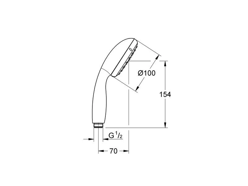 GROHE Handbrause Vitalio Start 100 2 GROHE Handbrause Vitalio Start 100 – Bild 2