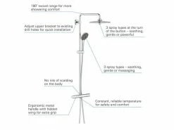 GROHE Duschsystem Vitalio Joy 260 mit Aufputz-Thermostat, 153 mm 6 GROHE Duschsystem Vitalio Joy 260 mit Aufputz-Thermostat, 153 mm -Angebote Bad & Sanitär Store 221967885 xxl 1