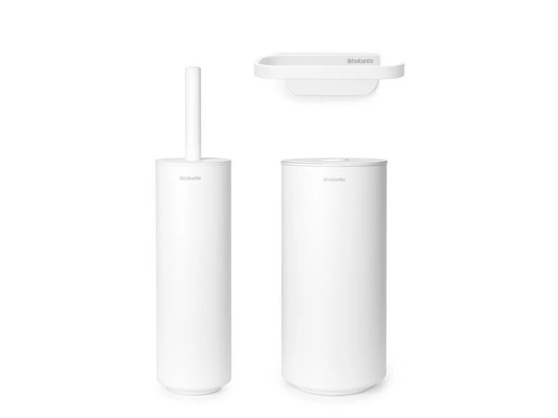Brabantia Badezimmerzubehör Mindset 3teilig, Weiss 1 Brabantia Badezimmerzubehör Mindset 3teilig, Weiss