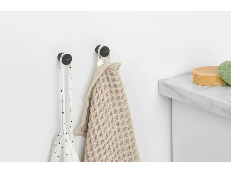 Brabantia Haken Mindset 2er Set, Anthrazit 2 Brabantia Haken Mindset 2er Set, Anthrazit – Bild 2