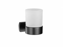 BIASCA Glashalter schwarz matt