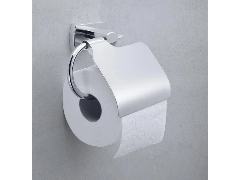 BIASCA Toilettenpapierhalter 5.4 x 17 x 13.4 cm Chrom 2 BIASCA Toilettenpapierhalter 5.4 x 17 x 13.4 cm Chrom – Bild 2