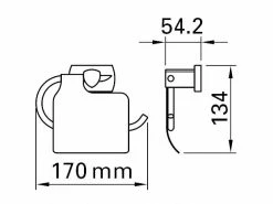 BIASCA Toilettenpapierhalter 5.4 x 17 x 13.4 cm Chrom 8 BIASCA Toilettenpapierhalter 5.4 x 17 x 13.4 cm Chrom -Angebote Bad & Sanitär Store 222879102 xxl 2