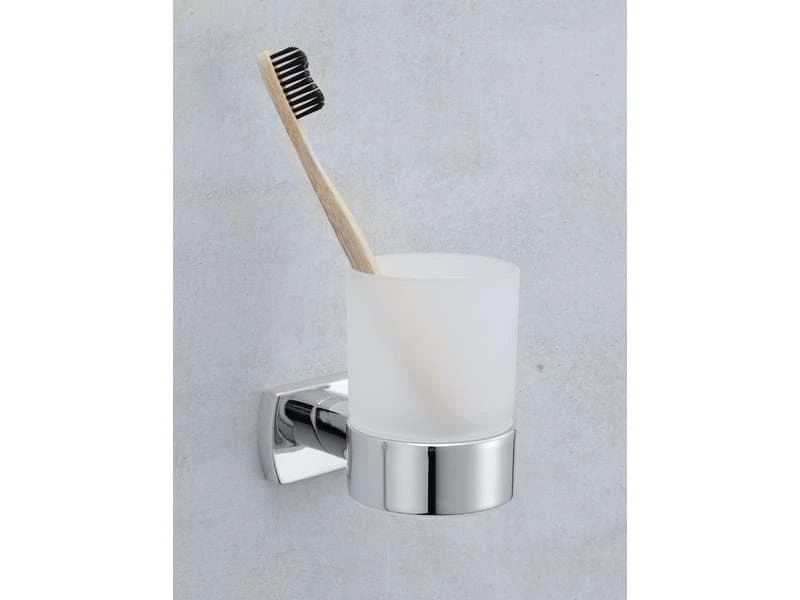 BIASCA Glashalter 9.6 x 6.9 x 10.5 cm Chrom 2 BIASCA Glashalter 9.6 x 6.9 x 10.5 cm Chrom – Bild 2