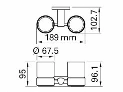 BIASCA Glashalter 9.6 x 18.9 x 10.3 cm Chrom, doppel 8 BIASCA Glashalter 9.6 x 18.9 x 10.3 cm Chrom, doppel -Angebote Bad & Sanitär Store 222879247 xxl 2