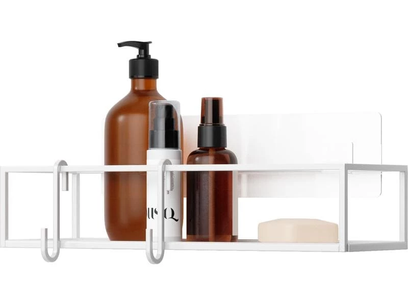 Umbra Duschmittelhalter Cubiko 2er Set, Weiss, Stahl 3 Umbra Duschmittelhalter Cubiko 2er Set, Weiss, Stahl – Bild 3