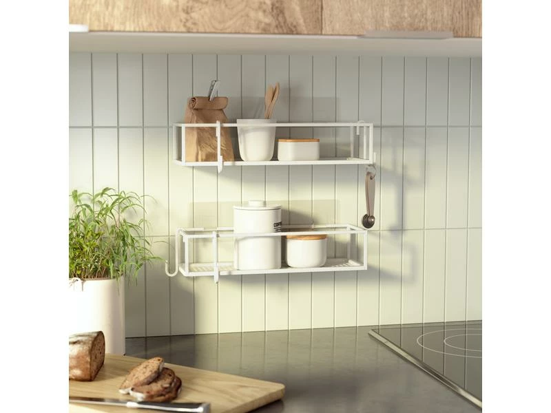 Umbra Duschmittelhalter Cubiko 2er Set, Weiss, Stahl 6 Umbra Duschmittelhalter Cubiko 2er Set, Weiss, Stahl – Bild 6