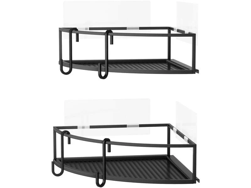 Umbra Eckduschablage Cubiko 2er Set, Schwarz, Stahl 1 Umbra Eckduschablage Cubiko 2er Set, Schwarz, Stahl