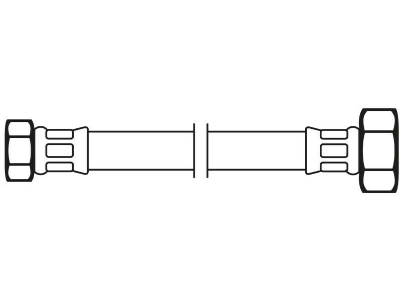 Flexo Anschlussschlauch DN8 IG x IG 3/8" x 1/2" / 50 cm 1 Flexo Anschlussschlauch DN8 IG x IG 3/8" x 1/2" / 50 cm