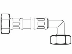 Flexo Anschlussschlauch DN8 IG x IG 3/4" x 3/4" / 150 cm