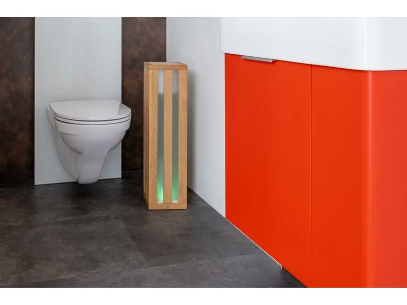 MrSpoon LooTube WC-Papierrollenspender LED Eiche 6 MrSpoon LooTube WC-Papierrollenspender LED Eiche – Bild 6