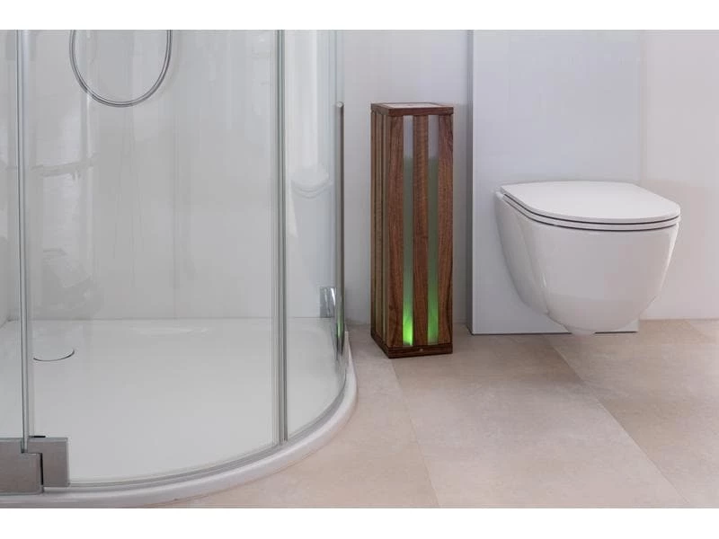 MrSpoon LooTube WC-Papierrollenspender LED Nussbaum 8 MrSpoon LooTube WC-Papierrollenspender LED Nussbaum – Bild 8