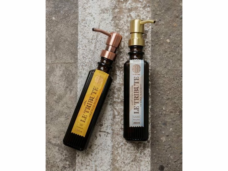 Pumphead Seifenpumpe für Glasgetränkeflaschen Gold 2 Pumphead Seifenpumpe für Glasgetränkeflaschen Gold – Bild 2