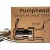 Pumphead Seifenpumpe für Glasgetränkeflaschen Silber