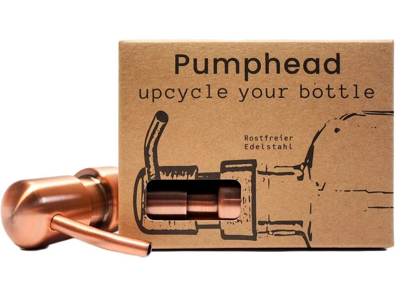 Pumphead Seifenpumpe für Glasgetränkeflaschen Kupfer 1 Pumphead Seifenpumpe für Glasgetränkeflaschen Kupfer