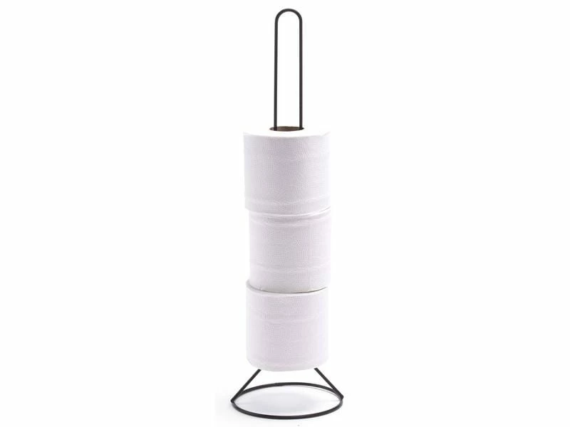 MSV Toilettenpapierhalter 14.5 x 50.5 cm, Schwarz 2 MSV Toilettenpapierhalter 14.5 x 50.5 cm, Schwarz – Bild 2