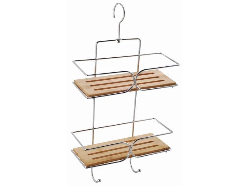 MSV Duschmittelhalter Braun/Silber 1 MSV Duschmittelhalter Braun/Silber