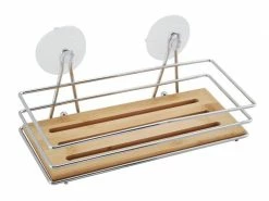 MSV Duschmittelhalter Braun/Silber