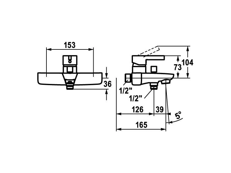 KWC Badewannenarmatur FIT mit Hebelmischer 2 KWC Badewannenarmatur FIT mit Hebelmischer – Bild 2