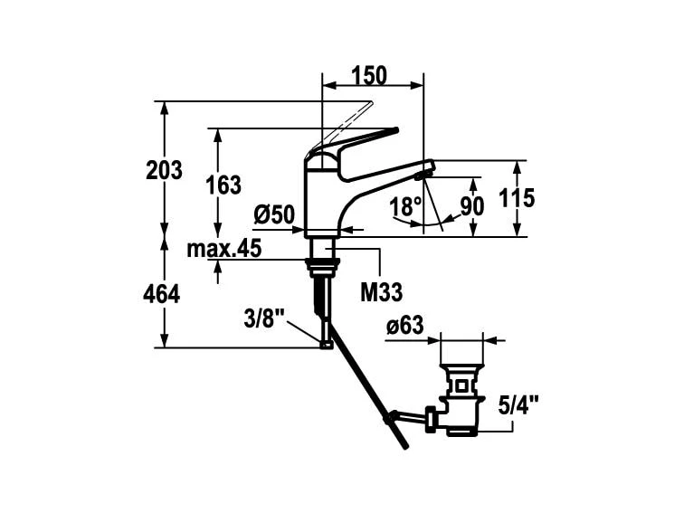 KWC Lavaboarmatur DOMO mit Hebelmischer 2 KWC Lavaboarmatur DOMO mit Hebelmischer – Bild 2