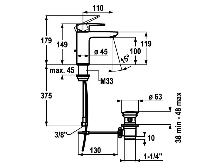 KWC Lavaboarmatur ELLA mit Hebelmischer 2 KWC Lavaboarmatur ELLA mit Hebelmischer – Bild 2