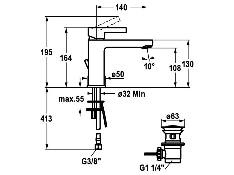 KWC Lavaboarmatur FIT mit Hebelmischer 2 KWC Lavaboarmatur FIT mit Hebelmischer – Bild 2