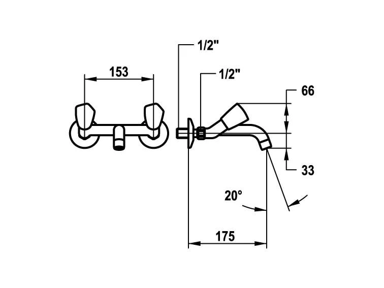 KWC Küchenarmatur STAR mit Zweigriffmischer 2 KWC Küchenarmatur STAR mit Zweigriffmischer – Bild 2
