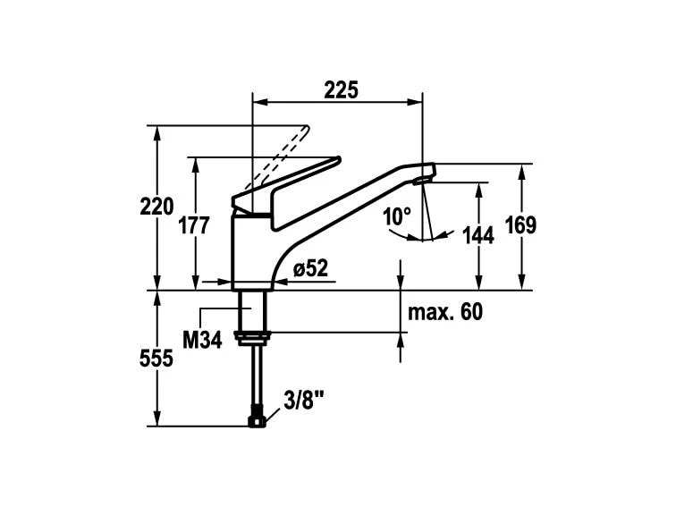 KWC Küchenarmatur ISLA mit Hebelmischer & Schwenkauslauf 2 KWC Küchenarmatur ISLA mit Hebelmischer & Schwenkauslauf – Bild 2