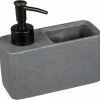 Wenko Seifenspender Resa 150 ml, Dunkelgrau/Schwarz