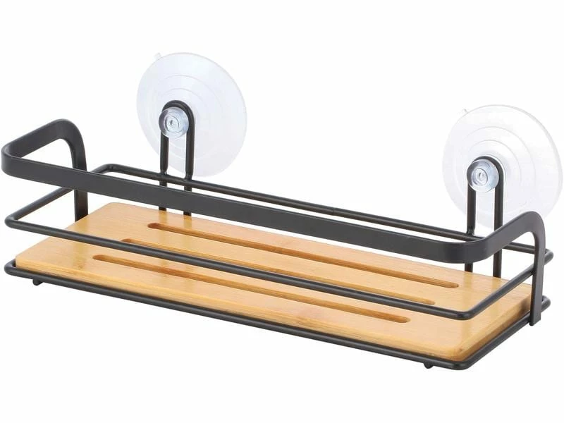 MSV Duschmittelhalter Hiko rechteckig Braun/Schwarz matt 1 MSV Duschmittelhalter Hiko rechteckig Braun/Schwarz matt