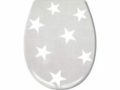 Kleine Wolke Toilettensitz Nova mit Absenkautomatik, Grau/Weiss