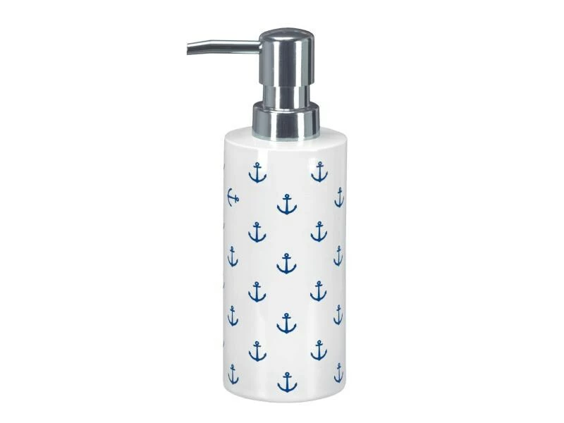 Kleine Wolke Seifenspender Anchor 500 ml, Dunkelblau/Weiss 1 Kleine Wolke Seifenspender Anchor 500 ml, Dunkelblau/Weiss