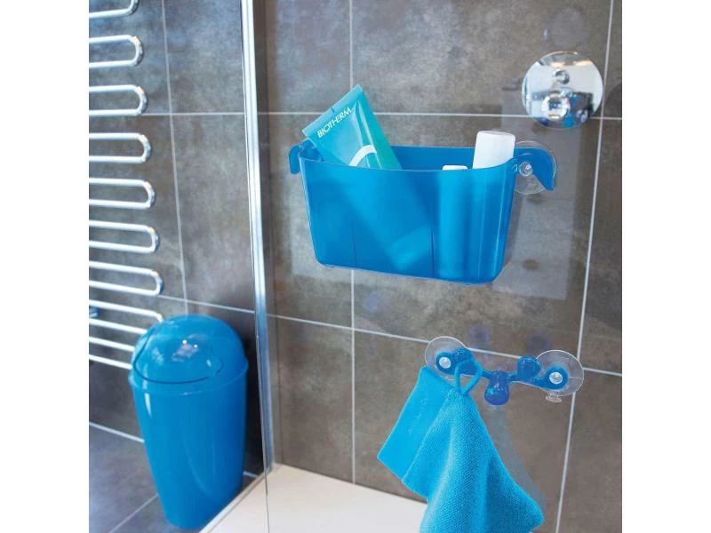 Koziol Duschmittelhalter Utensilo BOKS Anthrazit 2 Koziol Duschmittelhalter Utensilo BOKS Anthrazit – Bild 2