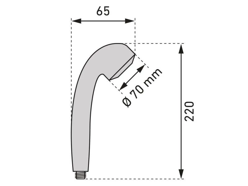 Similor Handbrause Simijet Clean, 1/2", 1 Strahlart 2 Similor Handbrause Simijet Clean, 1/2", 1 Strahlart – Bild 2