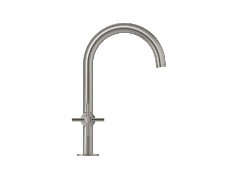 GROHE Lavaboarmatur Atrio L-Size 1/2", Steel, Kreuzgriffe 3 GROHE Lavaboarmatur Atrio L-Size 1/2", Steel, Kreuzgriffe – Bild 3