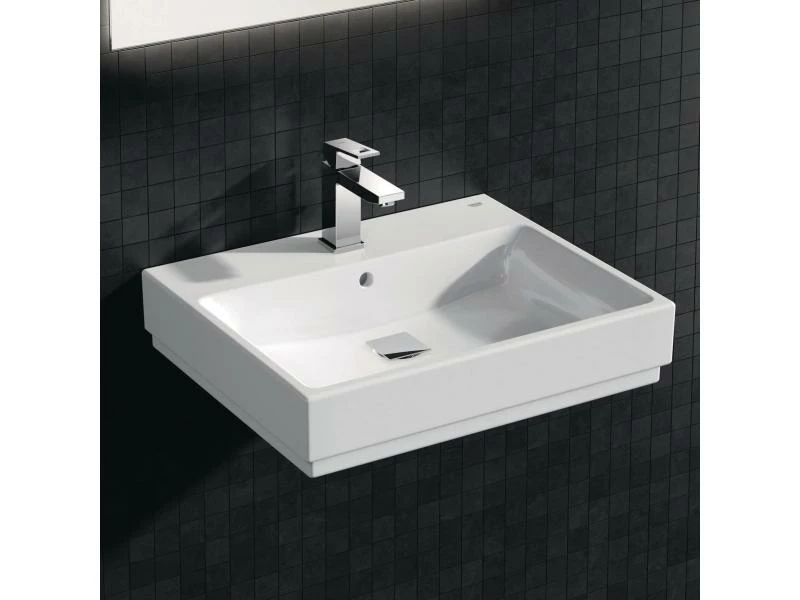 GROHE Lavaboarmatur Eurocube M-Size 1/2", Chrom, mit Zugstange 2 GROHE Lavaboarmatur Eurocube M-Size 1/2", Chrom, mit Zugstange – Bild 2