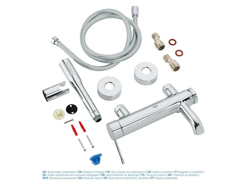 GROHE Badewannenarmatur Essence 1/2", Chrom, mit Handbrause 3 GROHE Badewannenarmatur Essence 1/2", Chrom, mit Handbrause – Bild 3