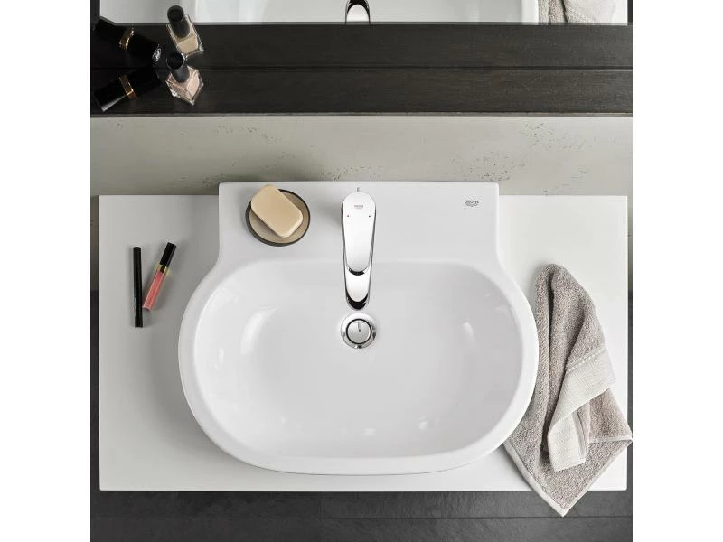 GROHE Lavaboarmatur Eurodisc Cosmopolitan M, Chrom, mit Zugstange 2 GROHE Lavaboarmatur Eurodisc Cosmopolitan M, Chrom, mit Zugstange – Bild 2