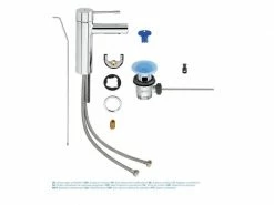 GROHE Lavaboarmatur Essence S, 1/2", Chrom, mit Zugstange, gerade -Angebote Bad & Sanitär Store 53364399 xxl