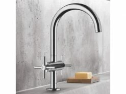 GROHE Lavaboarmatur Atrio L-Size 1/2", Chrom, Kreuzgriffe -Angebote Bad & Sanitär Store 53367734 xxl