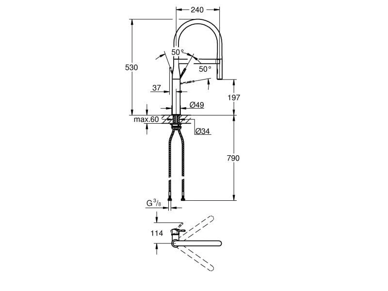 GROHE Küchenarmatur Essence Supersteel 3 GROHE Küchenarmatur Essence Supersteel – Bild 3