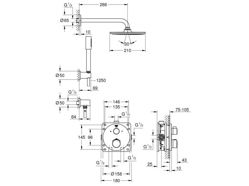 GROHE Duschsystem Grohtherm 2 GROHE Duschsystem Grohtherm – Bild 2